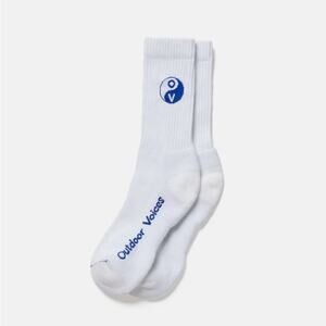 Outdoor Voices Graphic Crew Socks Bundle of 2 men's size 6-8.5